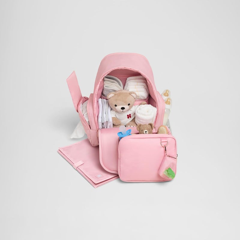 HUGGIES Unisex-adult Signature Hug Pack Diaper Backpack, Bridal Rose, One Size - Image 3